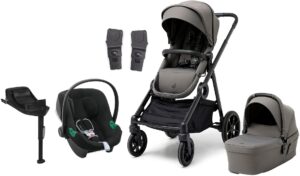 Beemoo Pro Multi 2 Duovogn inkl. Cybex Aton B2 i-Size Autostol Baby & Base, Mocha Grey