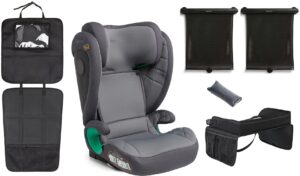 Beemoo Range i-Size Autostol inkl. Tilbehør, Mineral Grey