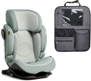 Beemoo Recline i-Size Autostol inkl. Beemoo Deluxe Sædebeskytter med Opbevaring, Teal