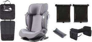 Beemoo Recline i-Size Autostol inkl. Tilbehør, Mineral Grey