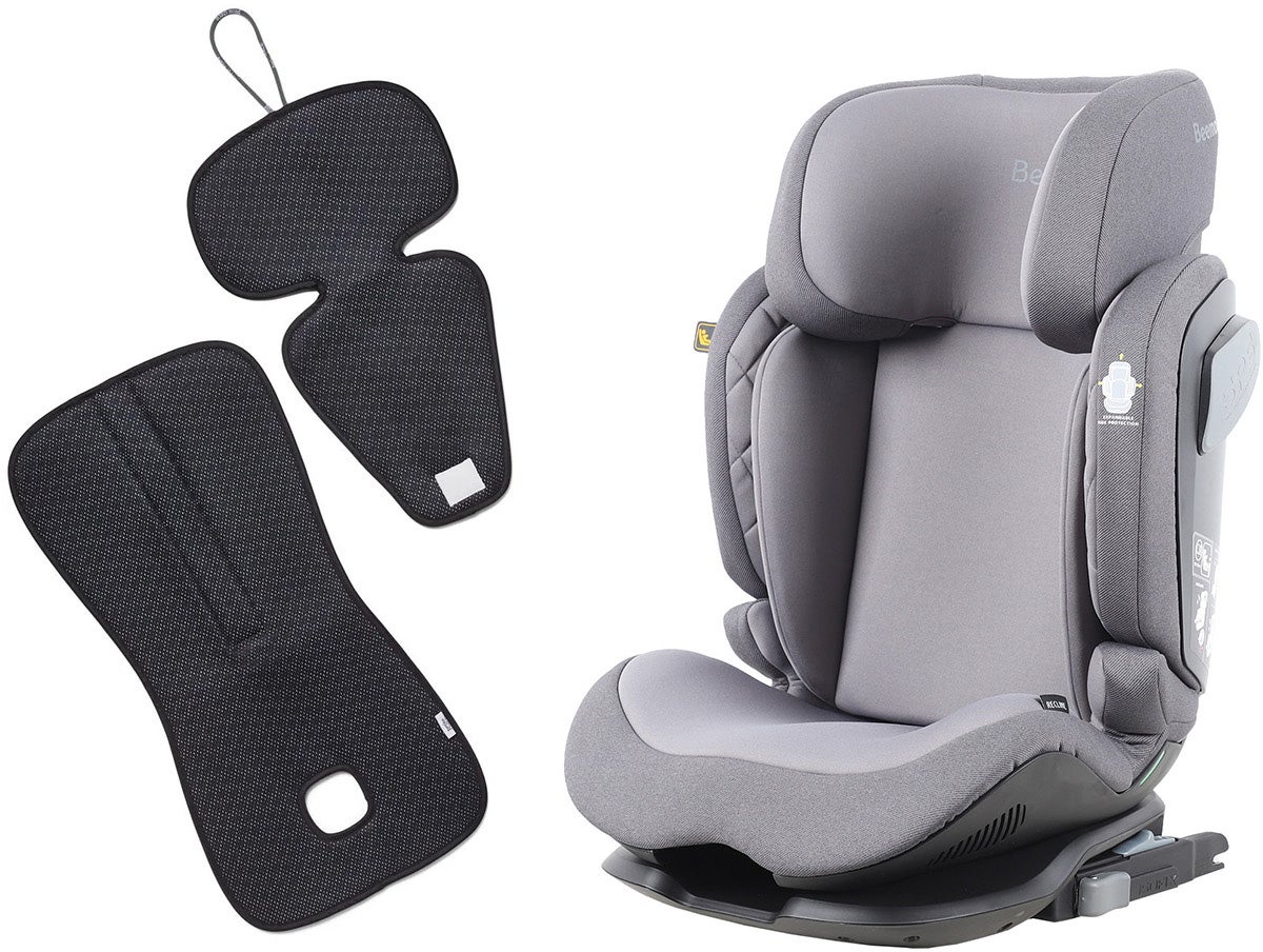 Beemoo Recline i-Size Autostol inkl. Ventilerende Hynde, Mineral Grey/Antracit Beemoo Recline i-Size Autostol inkl. Ventilerende Hynde, Mineral Grey/Antracit
