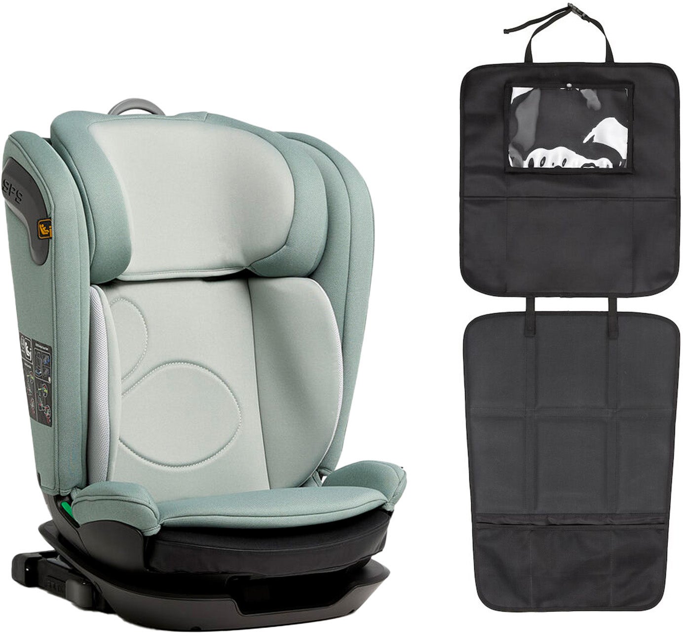 Beemoo Reform ISOFIX Autostol inkl. Beemoo 3-i-1 Sædebeskytter, Teal/Black Beemoo Reform ISOFIX Autostol inkl. Beemoo 3-i-1 Sædebeskytter, Teal/Black