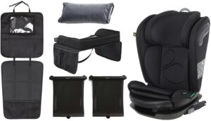 Beemoo Reform ISOFIX Autostol inkl. Tilbehør, Black Stone