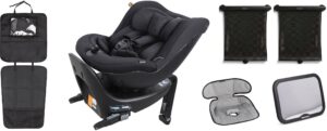 Beemoo Reverse i-Size Bagudvendt Autostol inkl. Tilbehør, Black Stone