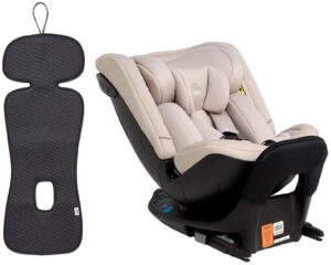 Beemoo Rotate i-Size Autostol inkl. Petite Chérie Ventilerende Hynde, Oat/Antracit