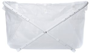 BiBaBad Flexi Sammenklappeligt Badekar 80-100 cm Transparent
