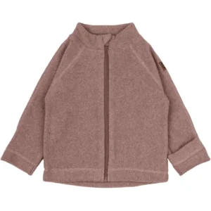 Bomuld Fleece Baby Jakke - BURLWOODME - 0-3 MDR.