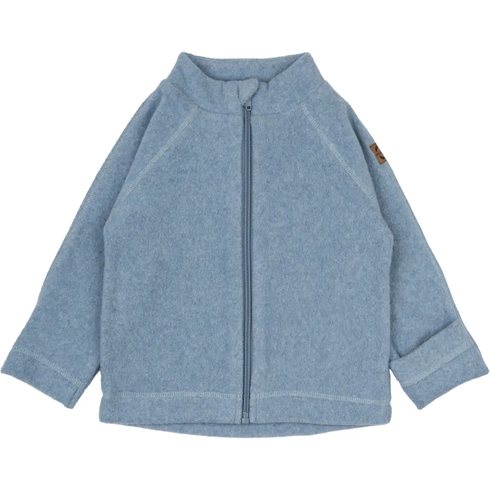 Bomuld Fleece Baby Jakke - FADEDDENIM - 2 ÅR Bomuld Fleece Baby Jakke - FADEDDENIM - 2 ÅR