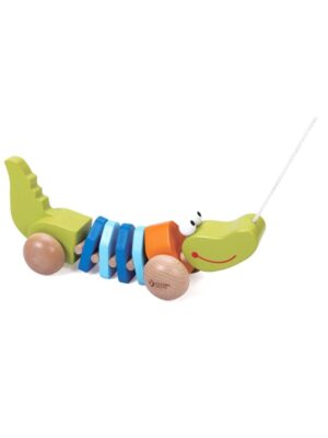 Classic World Wooden Pull Animal Crocodile