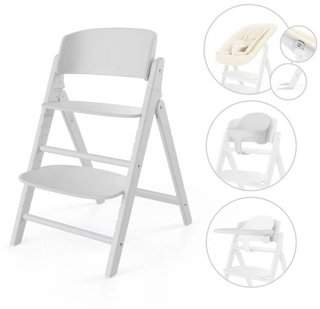 Cybex Click & Fold Højstol 4-in-1, All White Cybex Click & Fold Højstol 4-in-1, All White