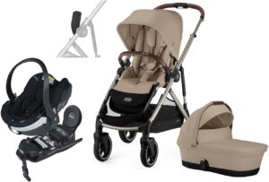 Cybex GAZELLE S Duovogn inkl. BeSafe iZi Go Modular X2 Autostol Baby & Base, Almond Beige/Taupe