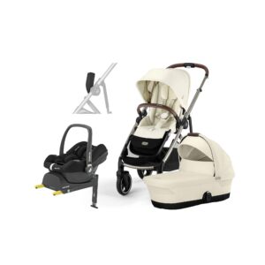 Cybex GAZELLE S Duovogn inkl. Maxi-Cosi CabrioFix i-Size Autostol inkl. Base, Seashell Beige/Taupe