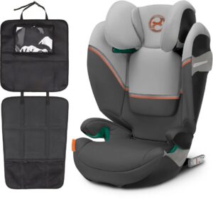 Cybex Solution S2 i-Fix Autostol inkl. Beemoo 3-i-1 Sædebeskytter, Lava Grey