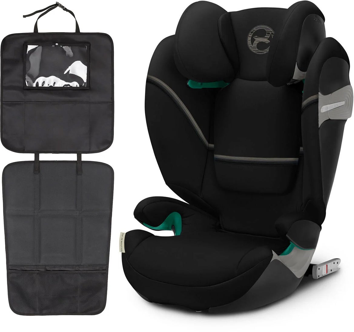 Cybex Solution S2 i-Fix Autostol inkl. Beemoo 3-i-1 Sædebeskytter, Moon Black Cybex Solution S2 i-Fix Autostol inkl. Beemoo 3-i-1 Sædebeskytter, Moon Black