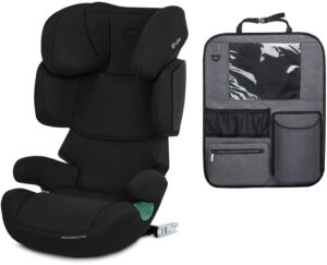 Cybex Solution X i-Fix Autostol inkl. Beemoo Deluxe Sædebeskytter, Pure Black
