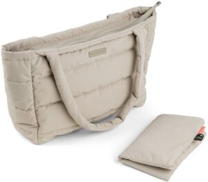 Done By Deer Quiltet Tote Pusletaske, Sandfarvet