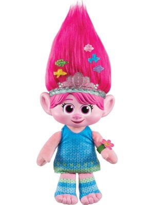 Dreamworks Trolls Band Together Hair Pops Showtime Surprise Queen Poppy Plush 35.5cm
