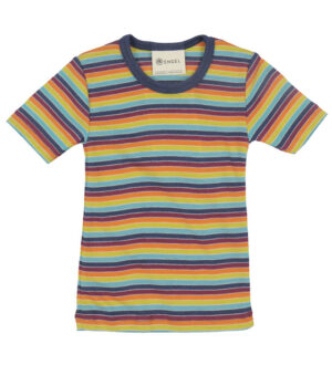 Engen T-Shirt - Uld/Silke - Multicolour