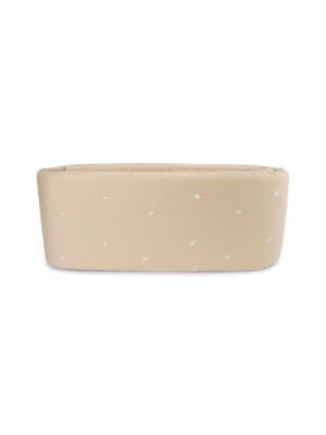 Filibabba Sengerand - broderet Hvalen Christian design - Warm Grey