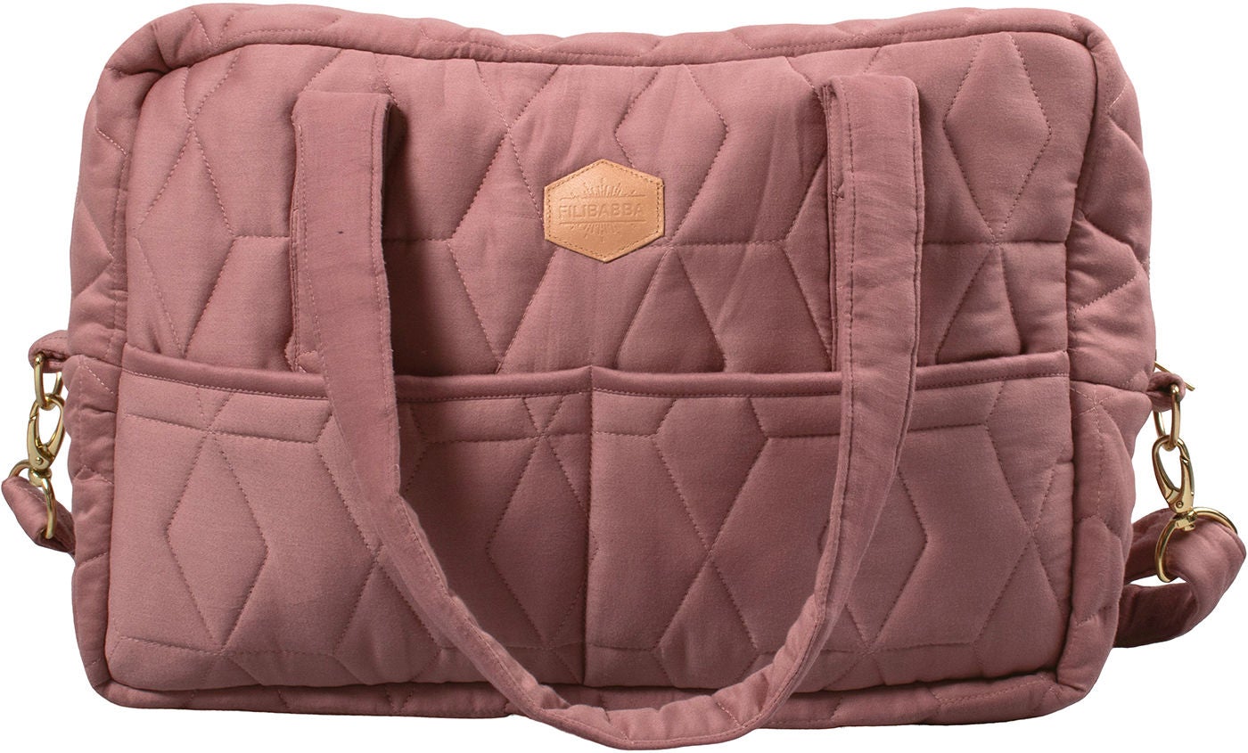 Filibabba Soft Quilt Pusletaske, Dark Rose Filibabba Soft Quilt Pusletaske, Dark Rose