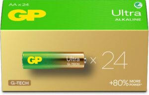 GP Ultra Alkaline G-TECH AA/LR6 Batterier Svanemærket 24-Pak
