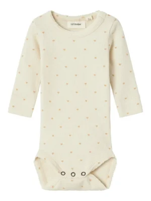 Gago langærmet slim body - TURTLEDOVE med Hjerter - 56