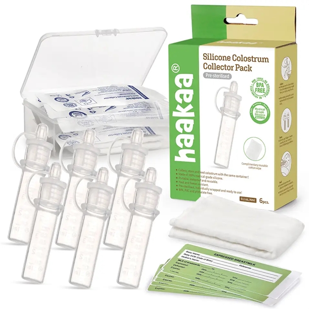 Haakaa - opsamling af råmælk - Colostrum Collector - 6 stk. Haakaa - opsamling af råmælk - Colostrum Collector - 6 stk.