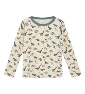 Hust and Claire Bluse - Uld/Bambus - Abba - Jade Green m. Dinosa