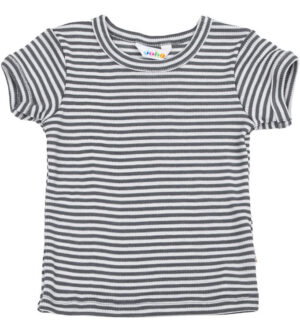 Joha Bluse K/Æ - Rib - Uld/Silke - Mørkegrå
