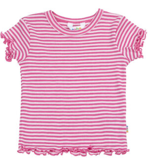 Joha Bluse K/Æ - Rib - Uld/Silke - Pink