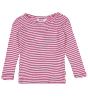 Joha Bluse - Rib - Uld/Silke - Off White/Pink