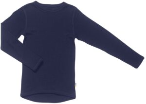 Joha Bluse Uld Rib Marineblå