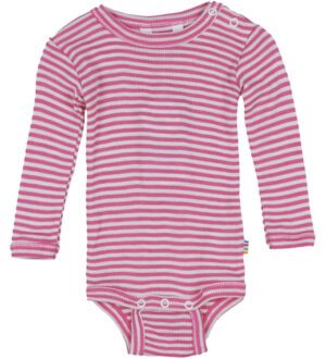 Joha Body L/Æ - Rib - Uld/Silke - Pink