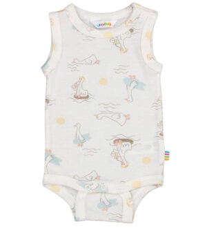 Joha Body u/æ - Uld/Silke - Off White m. Print