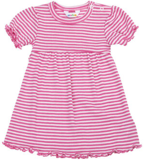 Joha Kjole - Rib - Uld/Silke - Off White/Pink