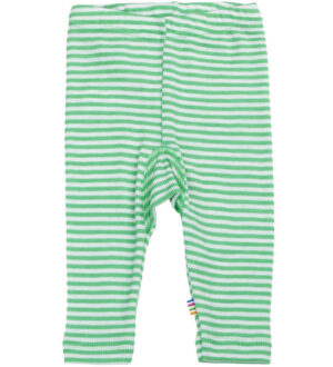 Joha Leggings - Rib - Uld/Silke - Off White/Grøn