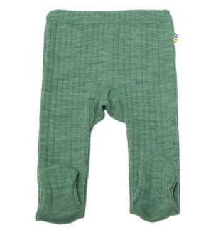 Joha Leggings m. Fødder - Uld - Grøn