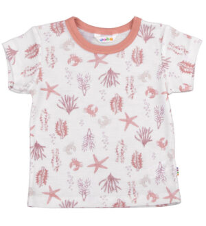 Joha T-shirt - Uld - Lyserød m. Print