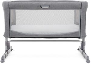 Joie Roomie Bedside Crib, Gray Flannel