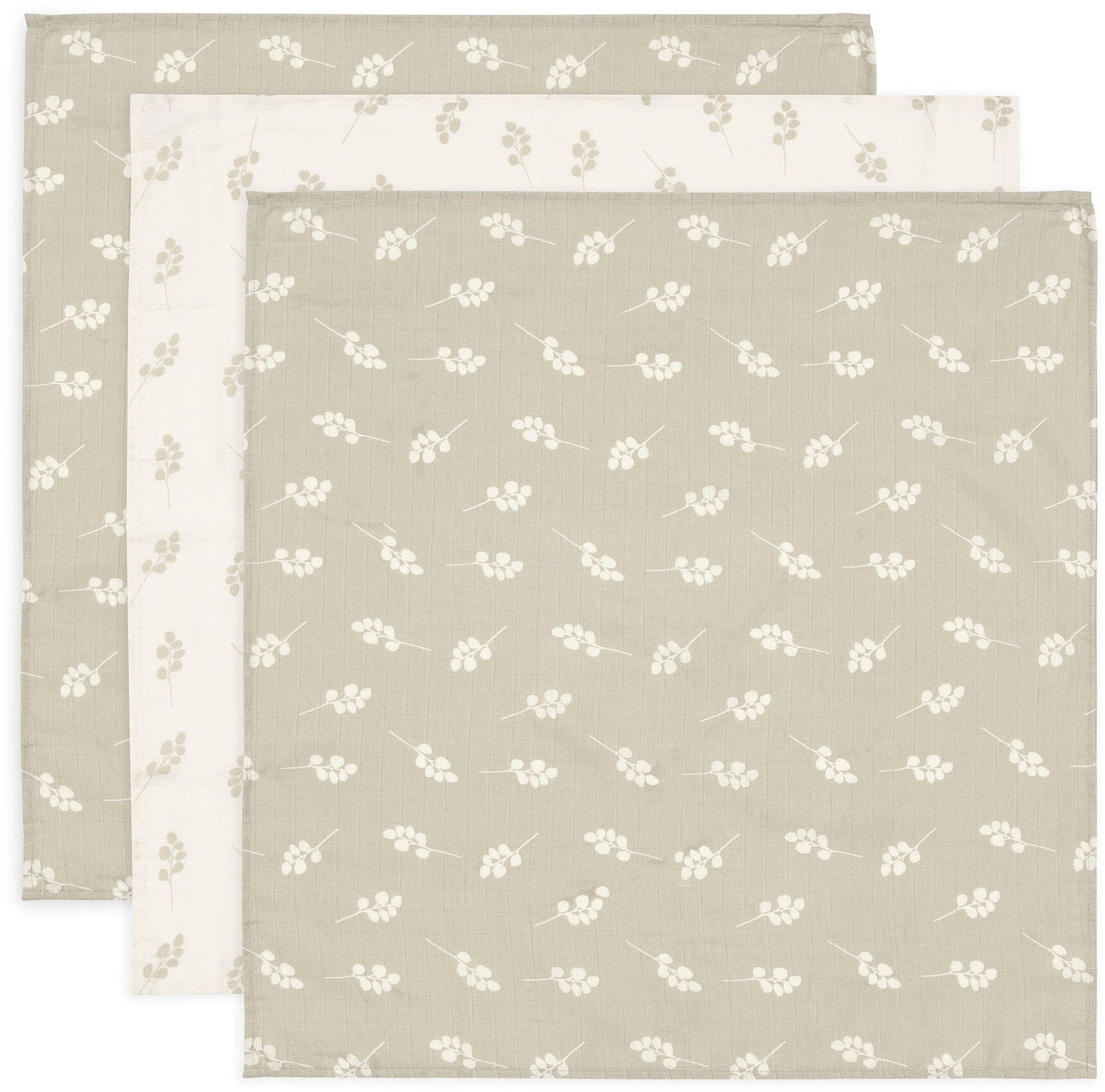 Jollein Stofble 3-Pak, Twig Olive Green Jollein Stofble 3-Pak, Twig Olive Green