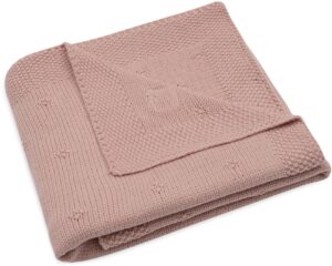 Jollein Strikket Tæppe Cozy, Wild Rose
