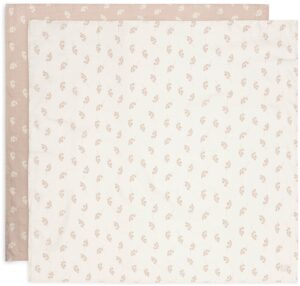 Jollein Tæppe/ Stofble i Musselin 2-pak 115x115, Twig Wild Rose