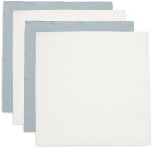 Jollein Tæppe/ Stofble i Musselin 4-pak, Sea Green/Ivory