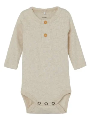 Kab langærmet body - Peyote Melange - 50