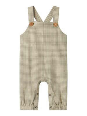 Lil Atelier Balou Loose Overall - Moss Gray - 56 cm