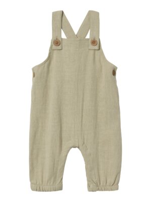 Lil Atelier Dolie Fin Loose Overall - Moss Grey - 56 cm