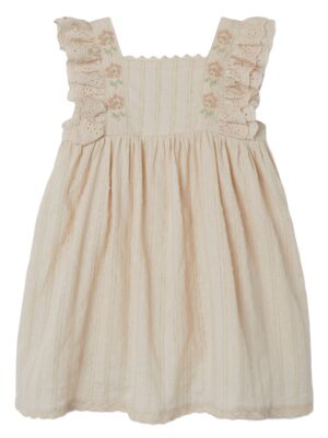 Lil Atelier Fannie Loose Dress - Sandshell - 92 cm
