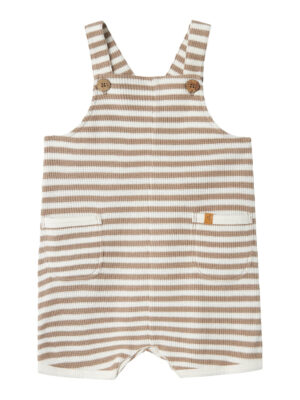 Lil Atelier Jonas Shorts Loose Overall Shorts - Mocha Meringue Coconut milk - 56 cm