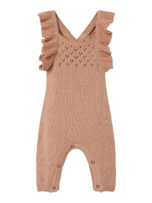 Lil Atelier Loro Knit Overall - Sirocco - 56 cm