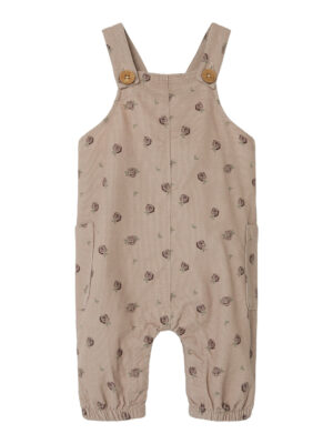 Lil Atelier Nola Floral Overall - Gray Morn - 56 cm